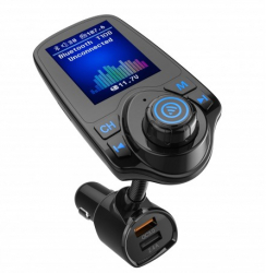 Modulator FM Techstar® T10D Wireless Bluetooth 3.0 Microfon Integrat Quick Charge 3.0 Slot MicroSD AUX 