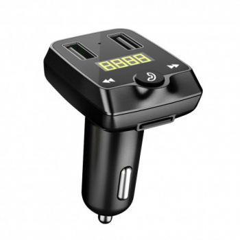 Modulator FM Techstar and reg T22 Wireless Bluetooth 4.2 Microfon Integrat Quick Charge Afisare Voltaj Slot Mi 