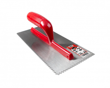 Gletiera dintata cu maner plastic 28cm 3mm - RUBI-25901 