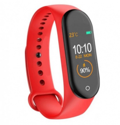 Bratara Sport M4 Techstar® Pentru Fitness Monitorizarea Presiunii Sangelui si A Batailor Inimii Rosu 