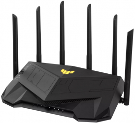 Router Wireless ASUS TUF-AX6000, AX6000 Dual-Band WiFi 6, Quad-Core, 2.5G dual-port, AiProtection Pro, Adaptive QoS, VPN Fusion 