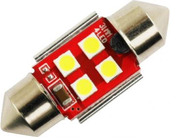 Bec auto C5W Sofit cu 4 led-uri 31mm 