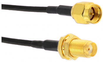 Cablu coaxial RF pigtail SMA F SMA M 30cm pentru prelungire cablu antena GSM 3G 4G GPS WIFI LORA 