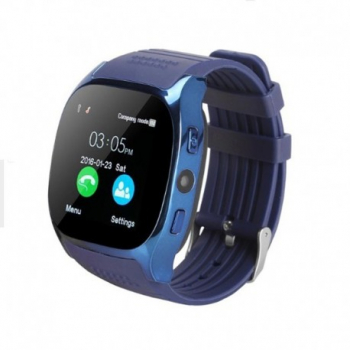 Ceas Smartwatch Techstar® T8 Albastru Cartela SIM 1.54 inch Apelare Alerte Sedentarism Hidratare Blueto 