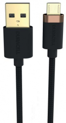 Cablu de date Duracell USB7013A USB-A - MicroUSB 1m Negru 