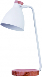 Lampă de birou Maxcom Desk Lamp Light ML110 Malmo E27 40W Steel-Wood White