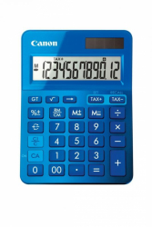 Calculator birou Canon LS123KBL albastru 12 digiti ribbon display LCD functie business tax si conversie moneda 
