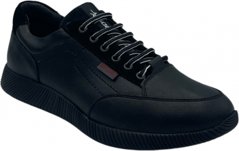 Pantofi casual pentru barbati 088 Piele naturala Negru 42 EU 