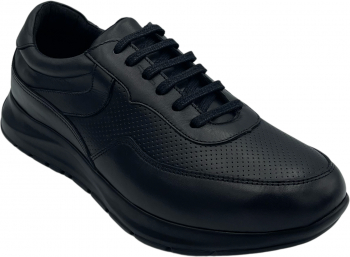 Pantofi casual pentru barbati 092 Piele naturala Negru 42 EU 