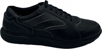 Pantofi casual pentru barbati 28115 Piele naturala Negru 43 EU 