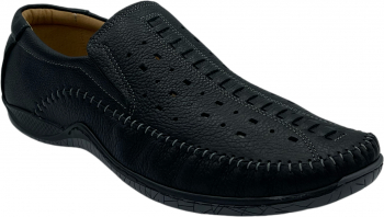 Pantofi casual pentru barbati 310 Piele naturala Negru 42 EU 