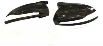 Capace oglinda compatibile cu MERCEDES CLASA C W205 2015-2019 Negru lucios 