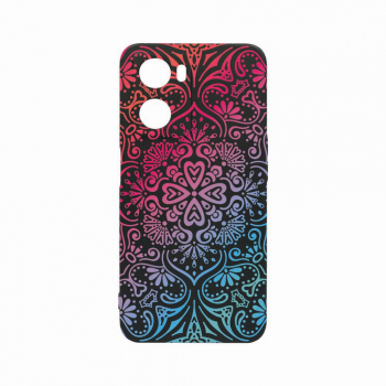 Husa Bestcase Compatibila Cu OPPO A77 5G Mandala Color rez la uzura Prot Cam Negru c-B 72 