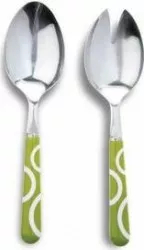 Set de tacamuri pentru salata Nava 2 piese verde