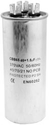Condensator elSales ELS-CBB65-4015 pentru Aparat de Aer Conditionat 40 +1 5UF Forma Cilindru Argintiu 
