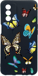 Husa Bestcase Compatibila Cu OPPO A93 5G Beautiful Color Butterflies rez la uzura Prot Cam Negru c-B 992 