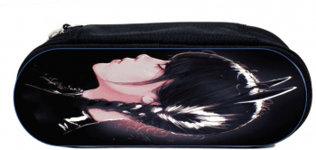 Penar negru personalizat Wednesday dimensiune 23 cm x 9 cm x 7 cm M3 