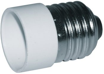 Adaptor bec dulie de la fasung gros E27 la fasung subtire E14 elSales ELS-2714 alb 