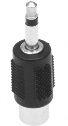 Adaptor Jack 3.5 mm tata - RCA mama elSales ELS-AJR negru 