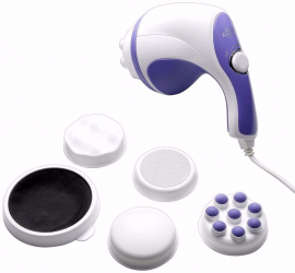 Aparat de masaj pentru tonifiere si relaxare 4 accesorii incluse elSales ELS-AMS alb 