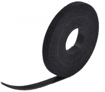 Banda cu arici velcro 2 cm x 5 m elSales ELS-BAV negru 