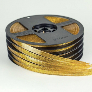 Banda Sanitara de Etansare Dimensiuni 8 mm x 6 m Grosime 2mm Material Siliconic Autoadeziva Foarte Rezistenta Auriu 