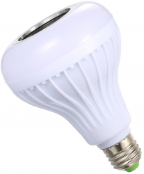 Bec cu difuzor Bluetooth led jocuri de lumini fasung E27 putere 12 W alb 
