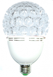 Bec cu efect disco Big Globe led rosu-albastru putere 3 W fasung E27