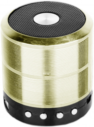 Boxa portabila elSales ELS-887 cu Bluetooth USB SD Card Radio FM auriu 