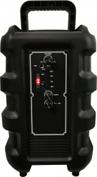 Boxa portabila elSales ELS-ZQS-8107 acumulator integrat lumini LED negru 