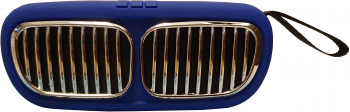 Boxa portabila Motorsport cu Bluetooth radio card USB albastru
