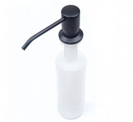 Dozator Incorporabil Negru Pentru Chiuveta Sapun Detergent 300ml 