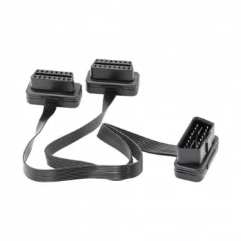 Prelungitor Cablu Techstar and reg Adaptor Auto 2 in 1 la OBD2 16 Pin 30cm