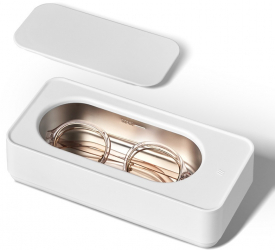 Aparat de curatat ultrasunete Premium pentru cosmetice bijuterii ochelari portabil sterilizare si dezinfectare 45 kHz otel inoxidabil 