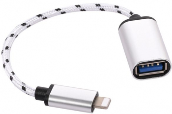 Cablu-adaptor OTG USB mama-iOS elSales ELS-OTG lungime 15 cm