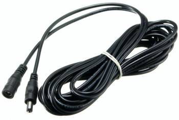 Cablu Alimentare elSales ELS-DC500T/M Lungime 500 cm Dimensiune conector 2 1 mm Mama-Tata Putere 300 V Negru 