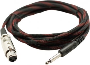 Cablu Audio Jack 6.3 mm tata - XLR mama Lungime Cablu 5m Rezistent and Flexibil Negru 