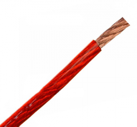 Cablu auto de putere elSales ELS-6GA78-R CU+AL 6GA 7 8 mm lungime 1 metru rosu 