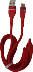 Cablu de incarcare si date USB Tip-C 1m 5A USB 3.0 Rosu 