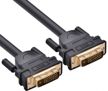 Cablu DVI D 24+1 cu DVI D 24+1 elSales ELS-CDVI lungime 1.5 metri negru 
