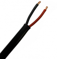 Cablu electric plat elSales ELS-MYYUP 2 fire x 0.75 mm lungime 1 metru negru 