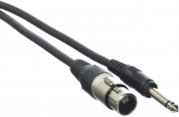 Cablu elSales ELS-XJ3 XLR mama - Jack mono 6.3 mm tata lungime 3 metri negru 
