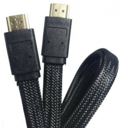 Cablu HDMI 1.4 Panzat Panglica 1.5 Metri Premium Quality Negru