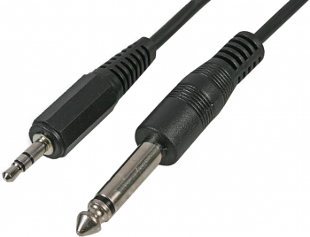 Cablu Jack 3.5 mm - Jack 6.3 mm lungime 1.5 metri elSales negru 