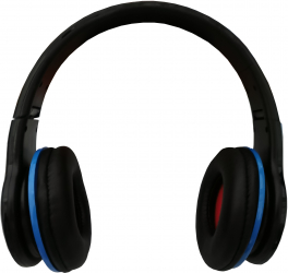 Casti cu fir elSales ELS-8558 pliabile Dynamic Sound Pure Bass negru/albastru 