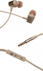 Casti Intraauriculare W21 In Ear Cu Fir Microfon Dynamic Sound Extra Bass Alb 