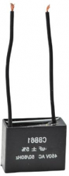 Condensator Pornire Motor cu Fire elSales ELS-CBB61-F100 1 uf Tensiune 450 V Dimensiuni Reduse Negru 