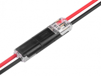 Conector 2 pini cu imbinare rapida elSales ELS-22-20AWG tensiune lucru 36 V curent maxim 9 A negru 