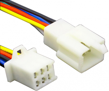 Conector auto 6 fire elSales ELS-C6F mama si tata clema prindere alb 