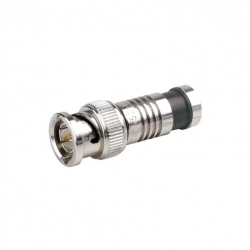 Conector BNC tata RG6U prin compresie elSales ELS-BNCC argintiu 